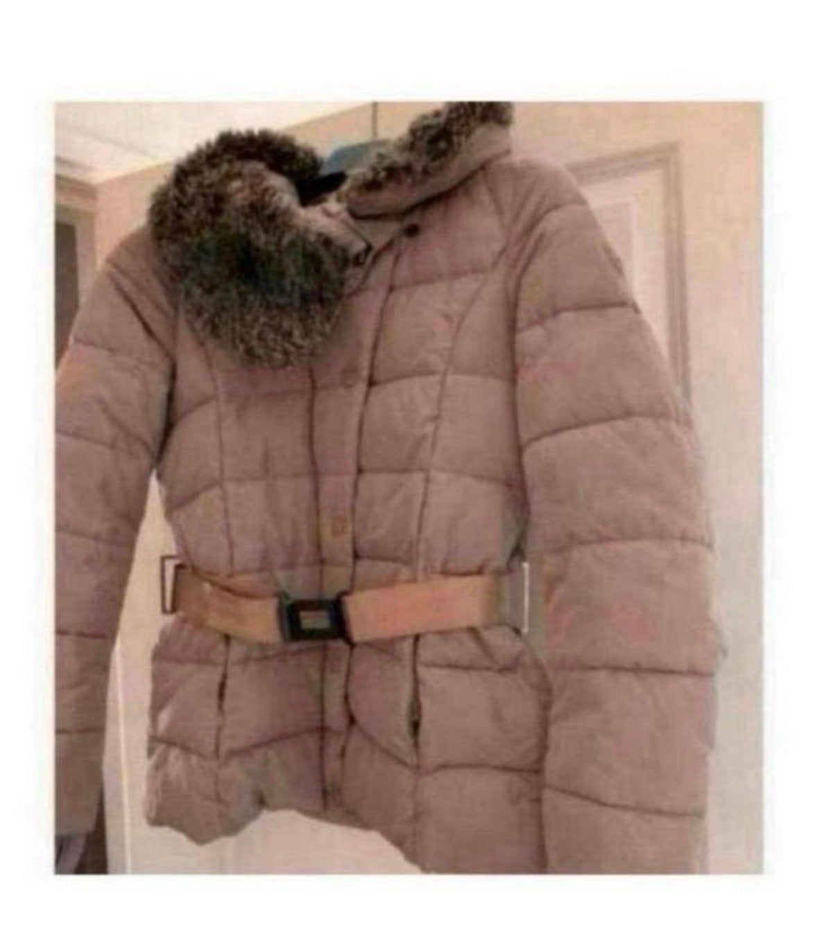 Airforce winterjas maat S met bontkraag, Ophalen of Verzenden, Zo goed als nieuw, Maat 36 (S), Beige