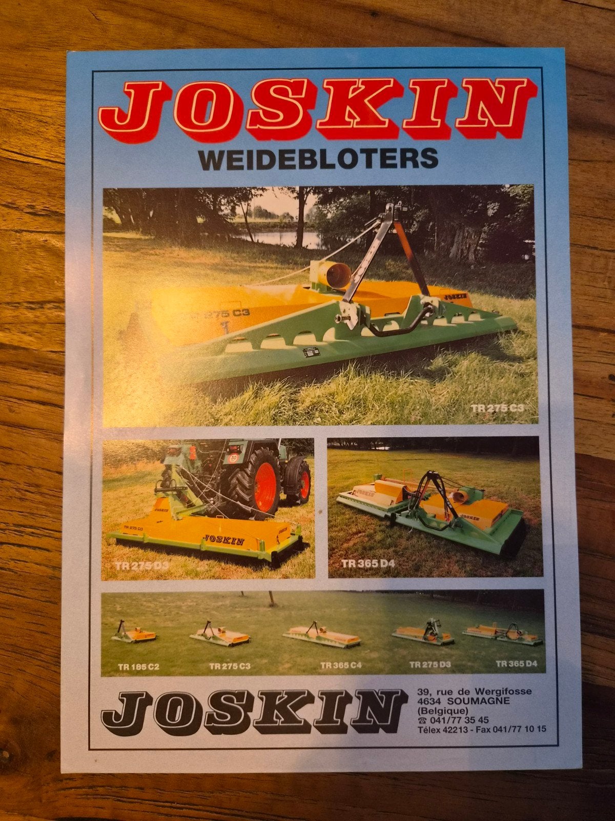tractor folder Joskin weidebloters, Ophalen of Verzenden