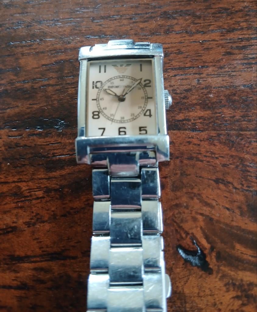 Emporio Armani dames Horloge - Stijlvol en Tijdloos, Sieraden, Tassen en Uiterlijk, Horloges | Heren, Ophalen of Verzenden, Gebruikt