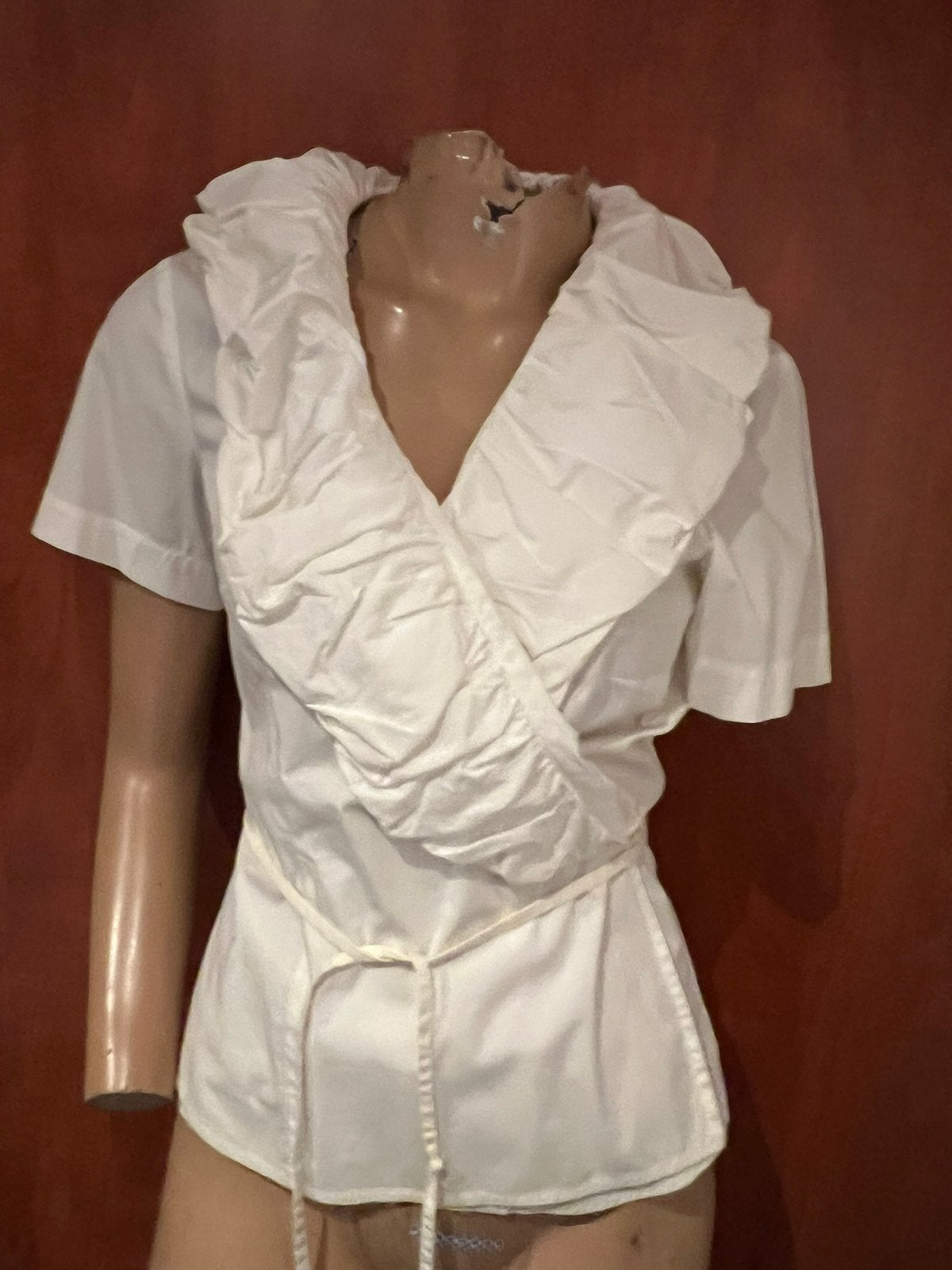 OTTO KERN  blouse maat m origineel zgan, Maat 38/40 (M), G, Wit, B