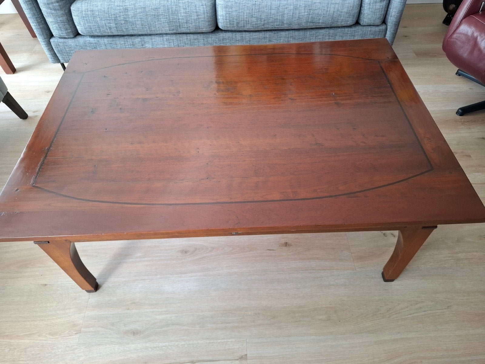 Salontafel met uitschuifbare bladen en twee lades, Antiek en Kunst, Ophalen