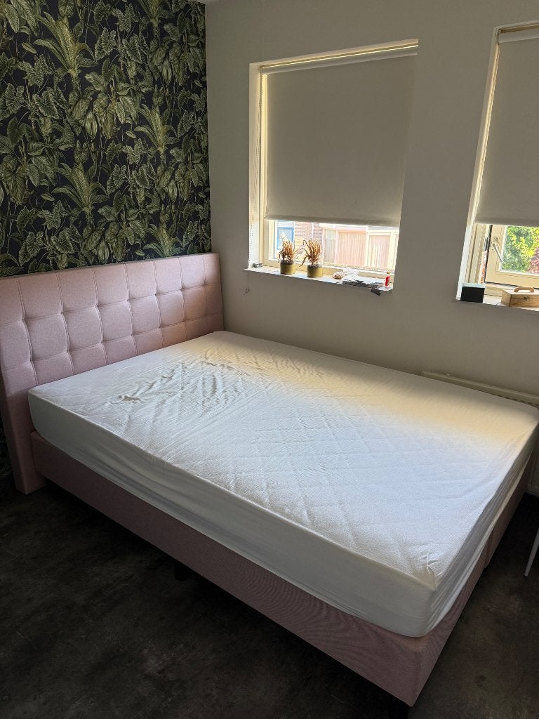 Bokspring leenbakker 140cm, Huis en Inrichting, Ophalen, 140 cm, Zo goed als nieuw, Twijfelaar