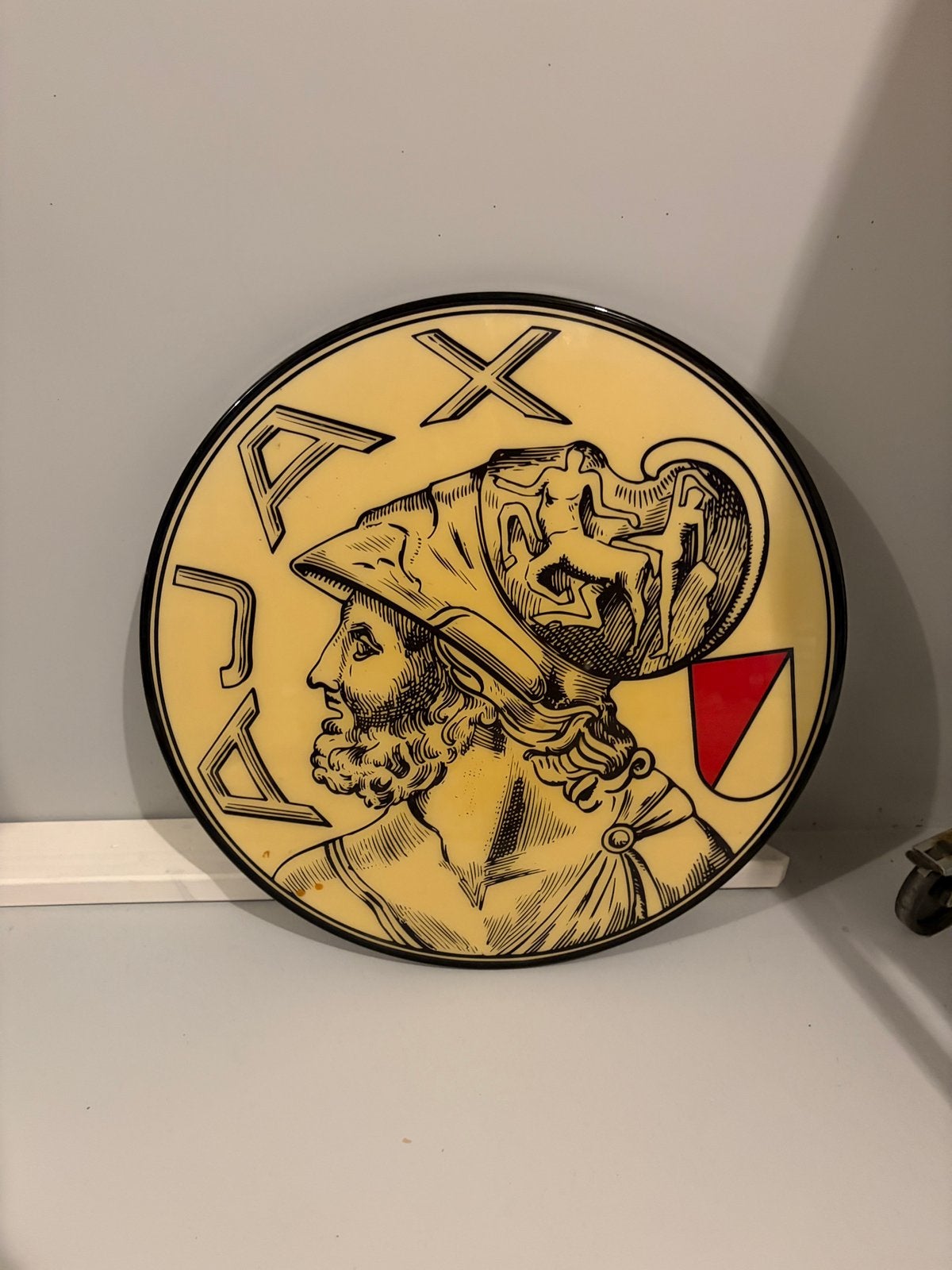 Ajax wandbord 60 cm, Ophalen of Verzenden, Zo goed als nieuw, F.C. Utrecht, Overige typen