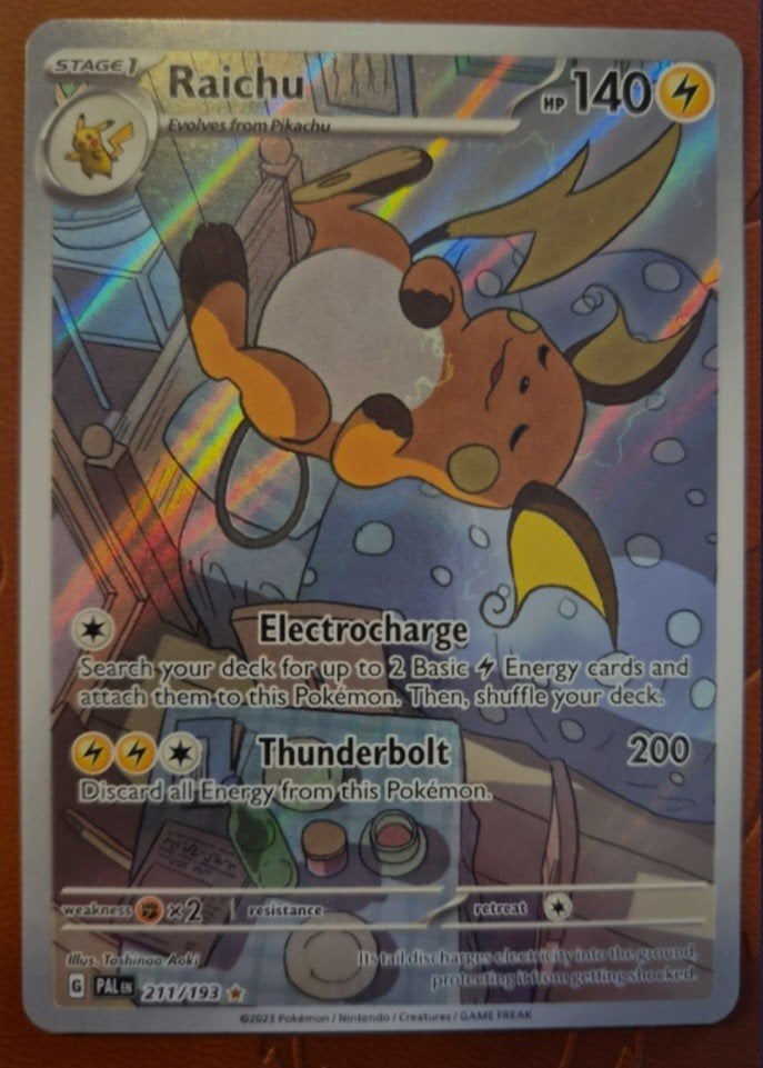 pokemon kaart Raichu, Ophalen of Verzenden