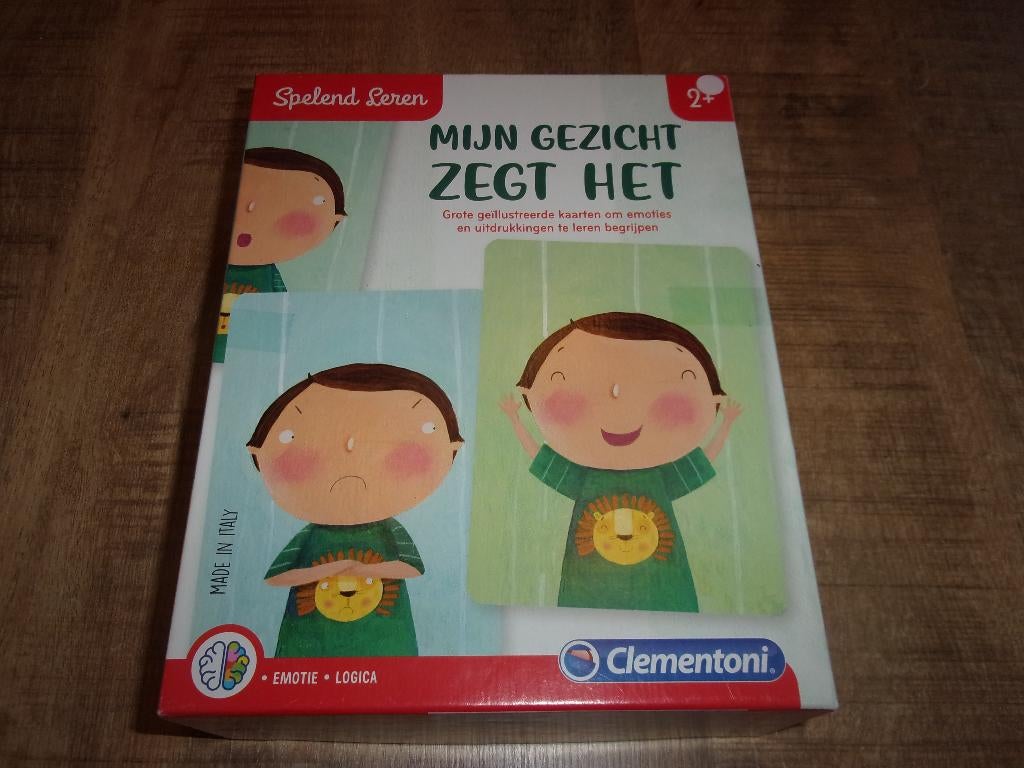 Clementoni Mijn gezicht zegt het emotie kaarten spel, Ophalen of Verzenden, Zo goed als nieuw, Ontdekken