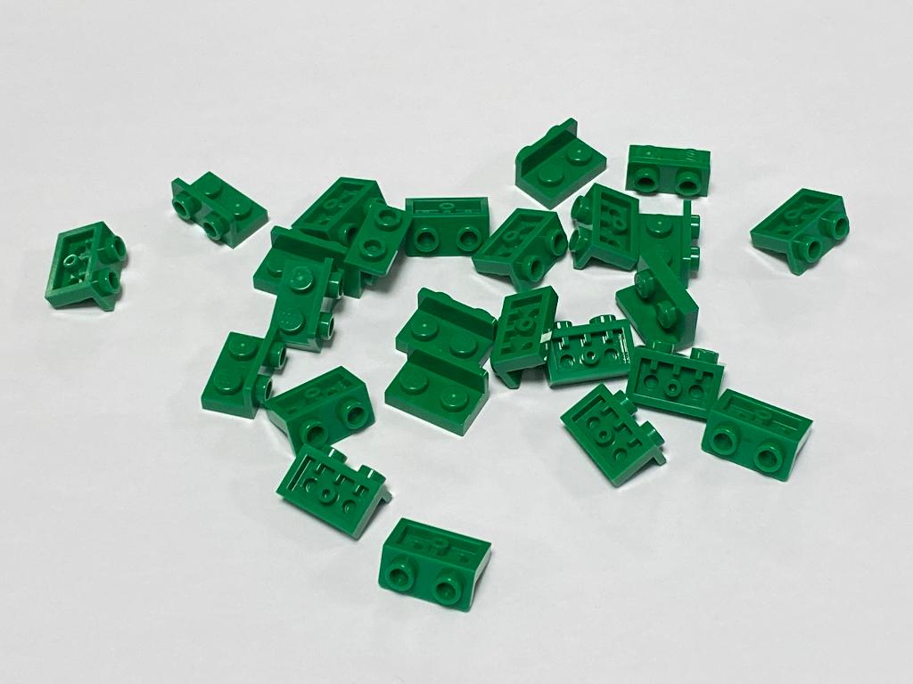 Partij 25x lego omgekeerde hoekplaat 1x2 -1x2 diverse kleur, Overige thema's, Lego, Nieuw, Ophalen of Verzenden