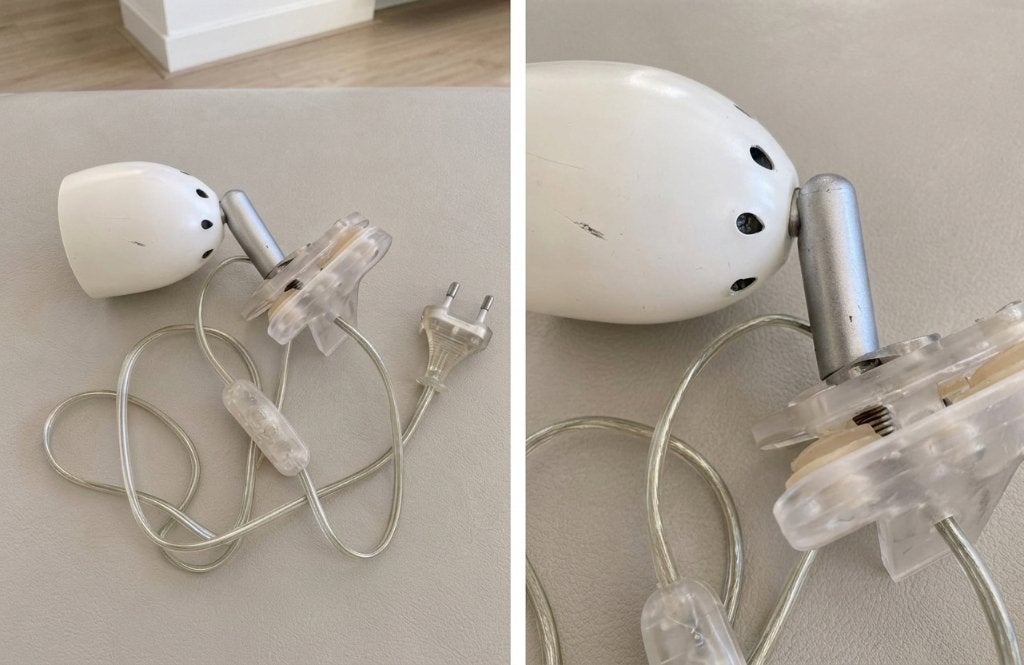 IKEA Klemlamp - Wit, Gebruikt, Huis en Inrichting, Lampen | Tafellampen, Bureaulamp, Gebruikt, Met schakelaar, E14 (klein)