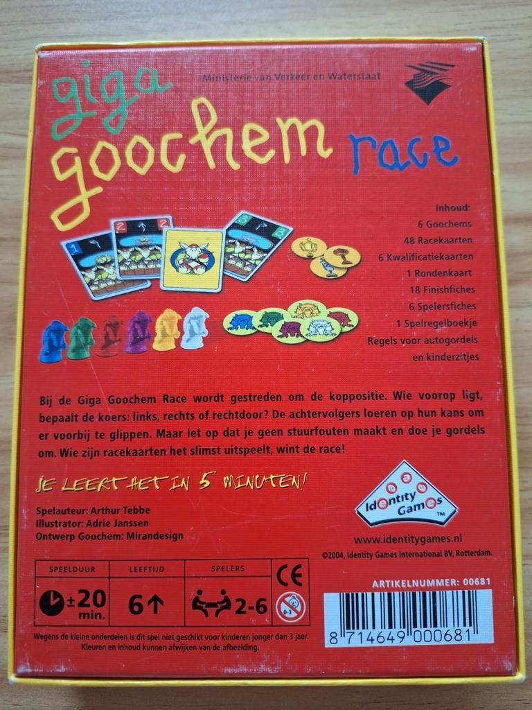 Giga goochem race, Identity Games, Identity games, Onbekend, Nieuw