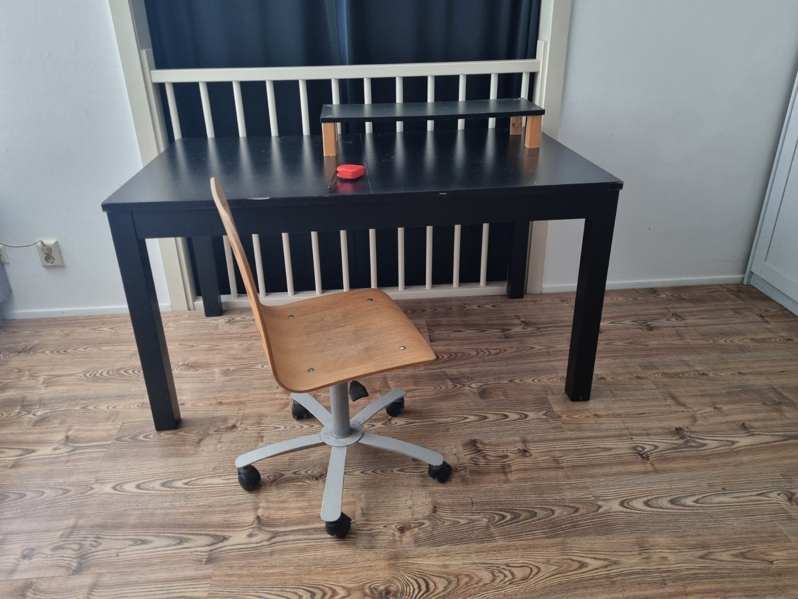 Uitklapbare tafel 140x85 cm (ook als bureau), Ophalen, Gebruikt, 100 tot 150 cm, 50 tot 100 cm