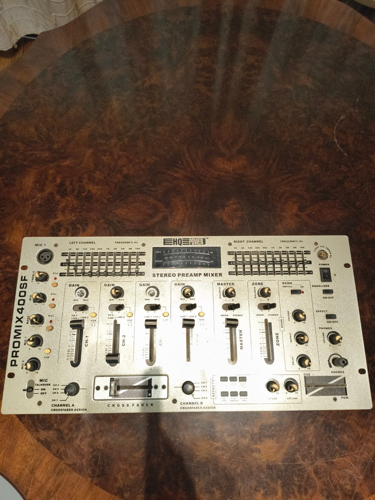 HQ Power PROMIX400SF Stereo Preamp Mixer, Ophalen, Gebruikt, Minder dan 5 kanalen, Microfooningang