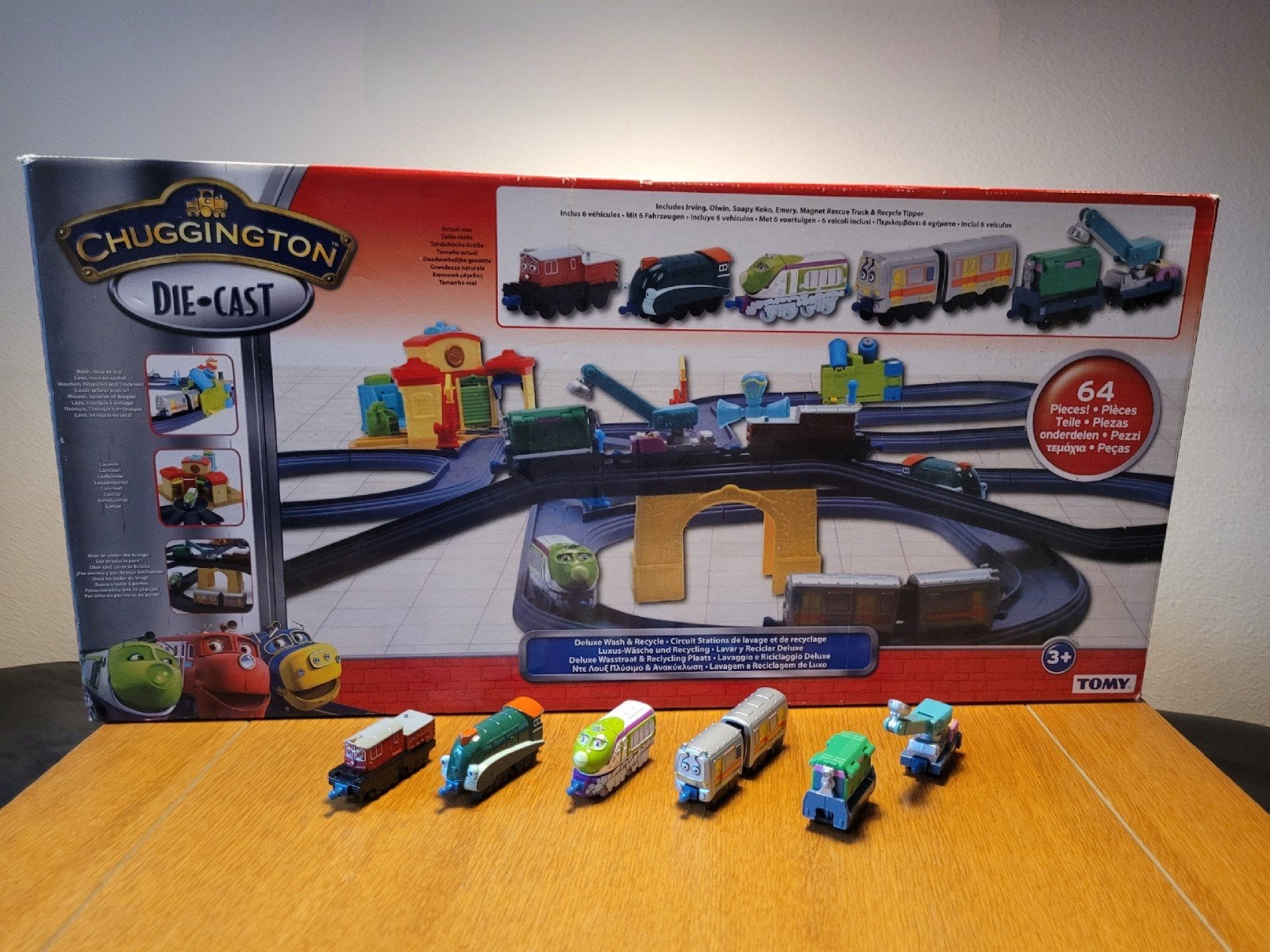 Chuggington Die-Cast Deluxe Treinset met uitbreidingsset!, Ophalen, Zo goed als nieuw
