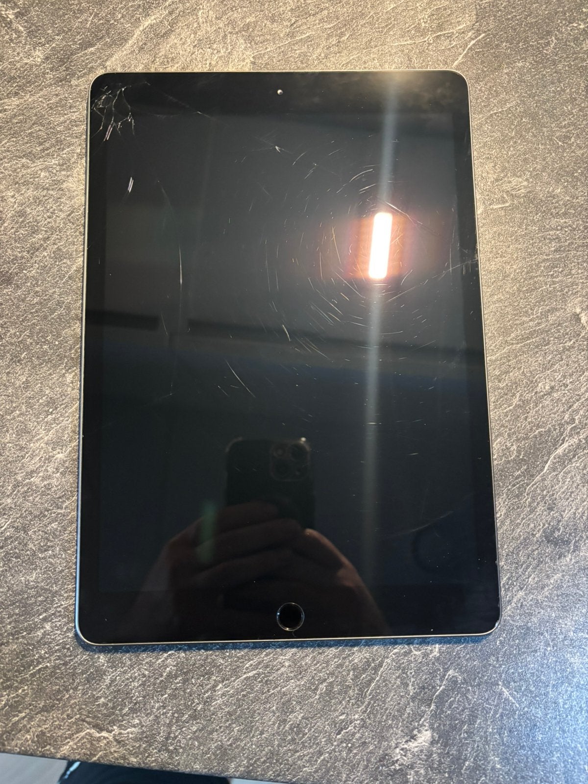 Ipad 7e generatie 32gb gebarsten scherm, Computers en Software, 10 inch, Gebruikt, 32 GB, Apple iPad