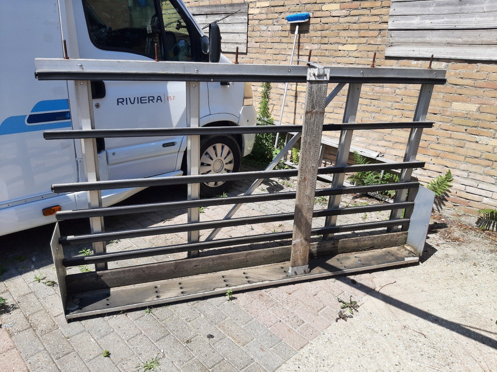 Gebruikte Glasbok voor auto / aanhanger 234 lang, 130 hoog, Ophalen, Gebruikt, 160 cm of meer