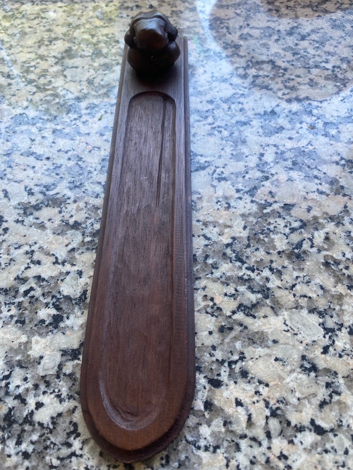Houten wierookhouder met Yogiman, Ophalen of Verzenden, Nieuw