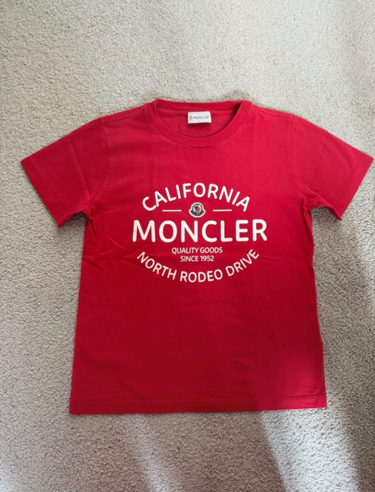 Moncler kinder t-shirt, Ophalen of Verzenden, Zo goed als nieuw, Jongen, Shirt of Longsleeve