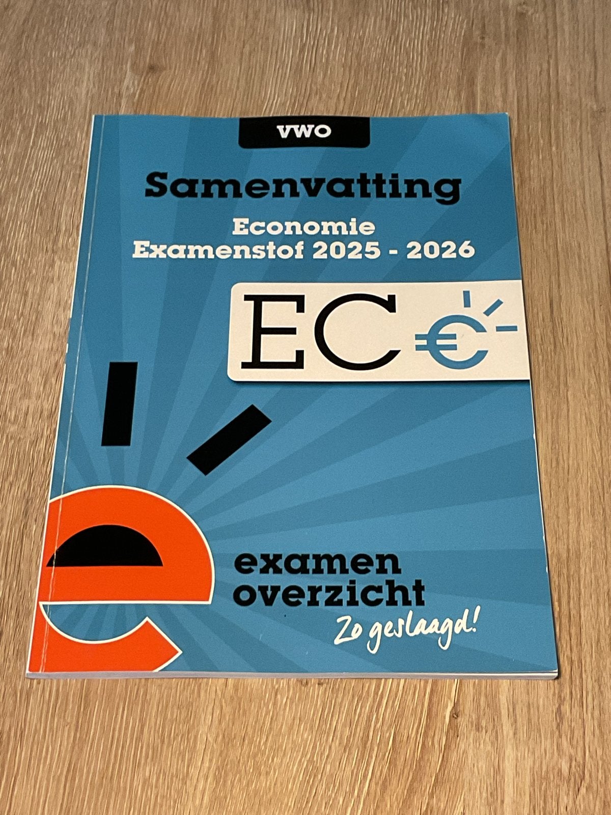 VWO Samenvatting Economie Examenstof 2025 - 2026, Ophalen of Verzenden, Zo goed als nieuw, VWO, Economie