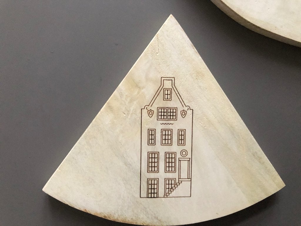 Unieke Set van 5 Serveerplanken Samen een Ronde Borrelplank, Overige typen, Hout, Nieuw, Ophalen of Verzenden