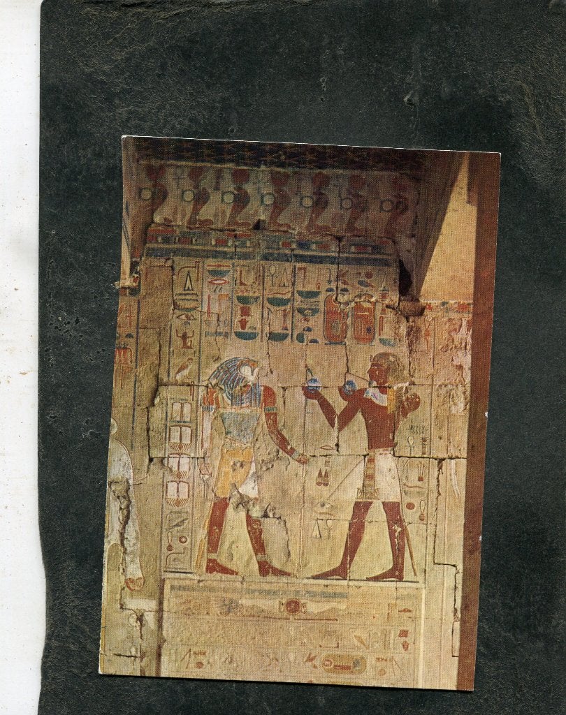 Ansicht Egypte 40 - Tothmes III offering to God Horus, Verzenden, 1980 tot heden, Ongelopen