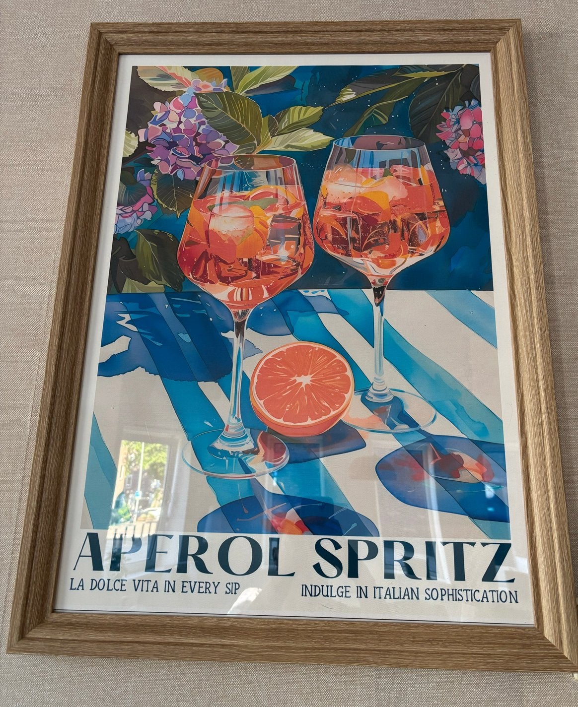Set van 3 ingelijste posters: Aperol Spritz, Breakfast Club,, 50 – 75, Minder dan 50 cm, Ophalen of Verzenden, Print
