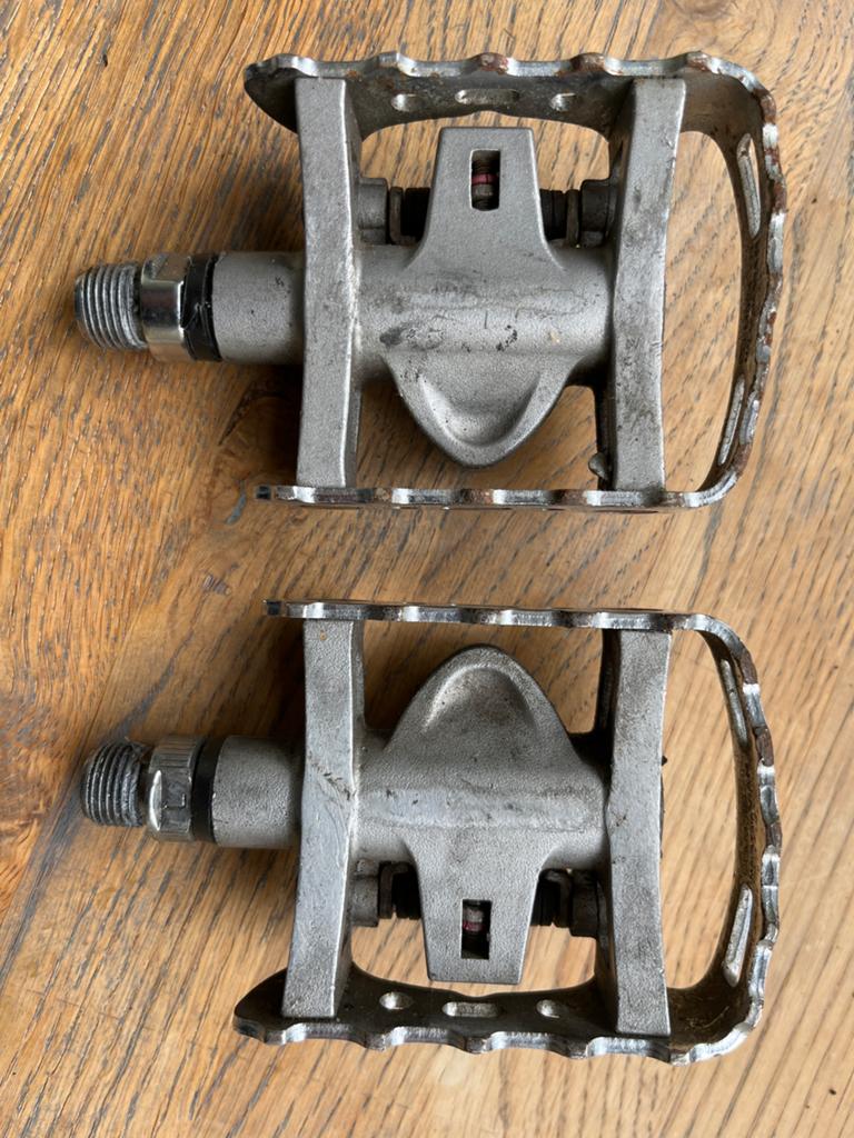 Shimano MTB combi-pedalen., Crankstel of Pedalen, Gebruikt, Ophalen of Verzenden, Racefiets
