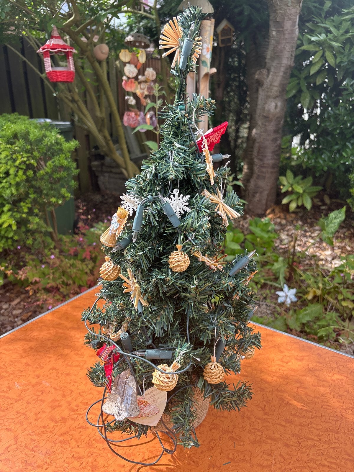 Mini kerstboom, Diversen, Kerst, Ophalen of Verzenden, Gebruikt