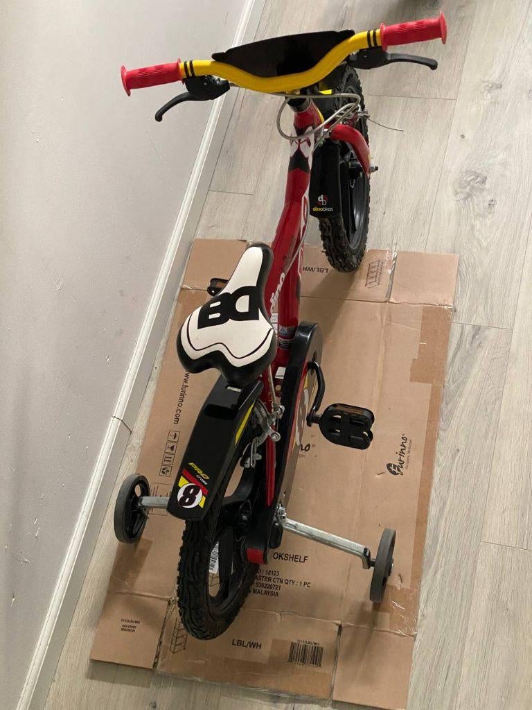 Dino Bikes | Kinderfiets 14” 4-6 jaar Pro Cross, Ophalen, Terugtraprem, 14 inch of minder, Zo goed als nieuw