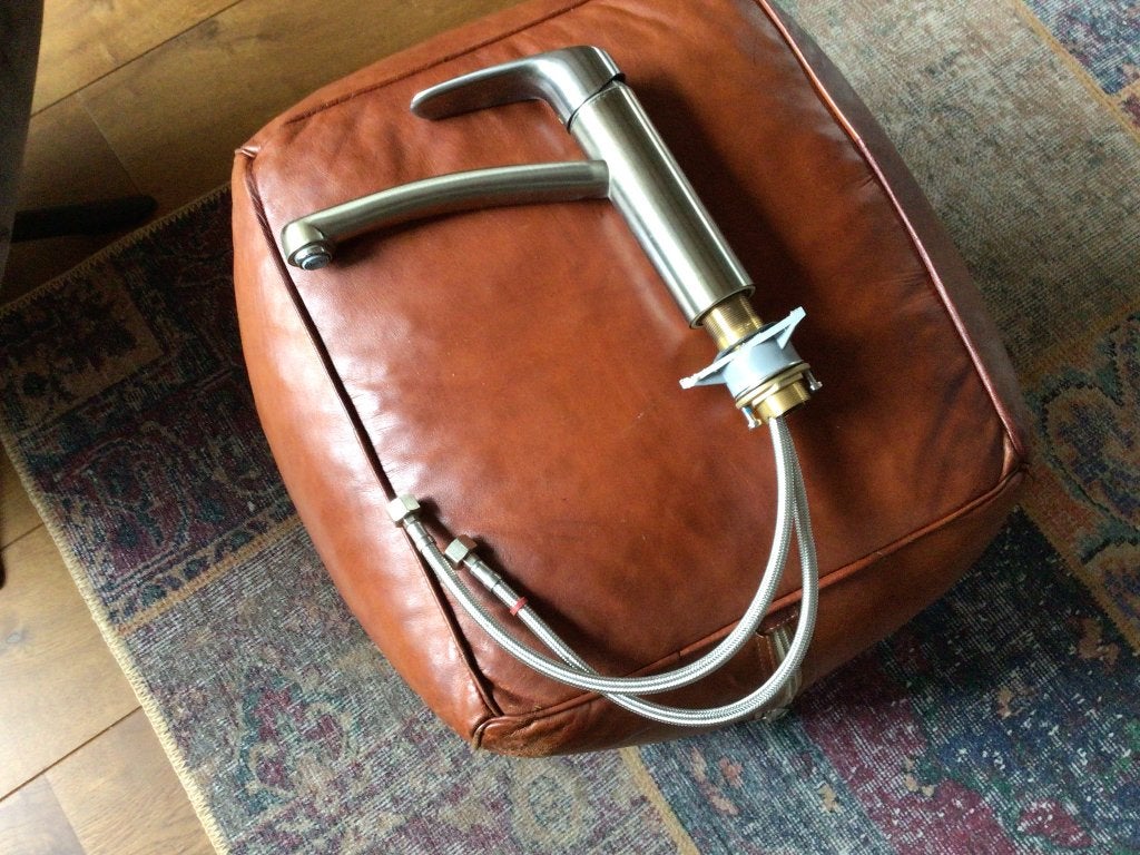 Kraan rvs, Doe-het-zelf en Verbouw, Ophalen, Zo goed als nieuw, Rvs, Kraan