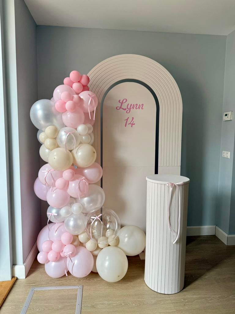 3D Backdrop te huur!!, Hobby en Vrije tijd, Feestartikelen | Verhuur, Ophalen, Zo goed als nieuw, Geboorte of Huwelijk