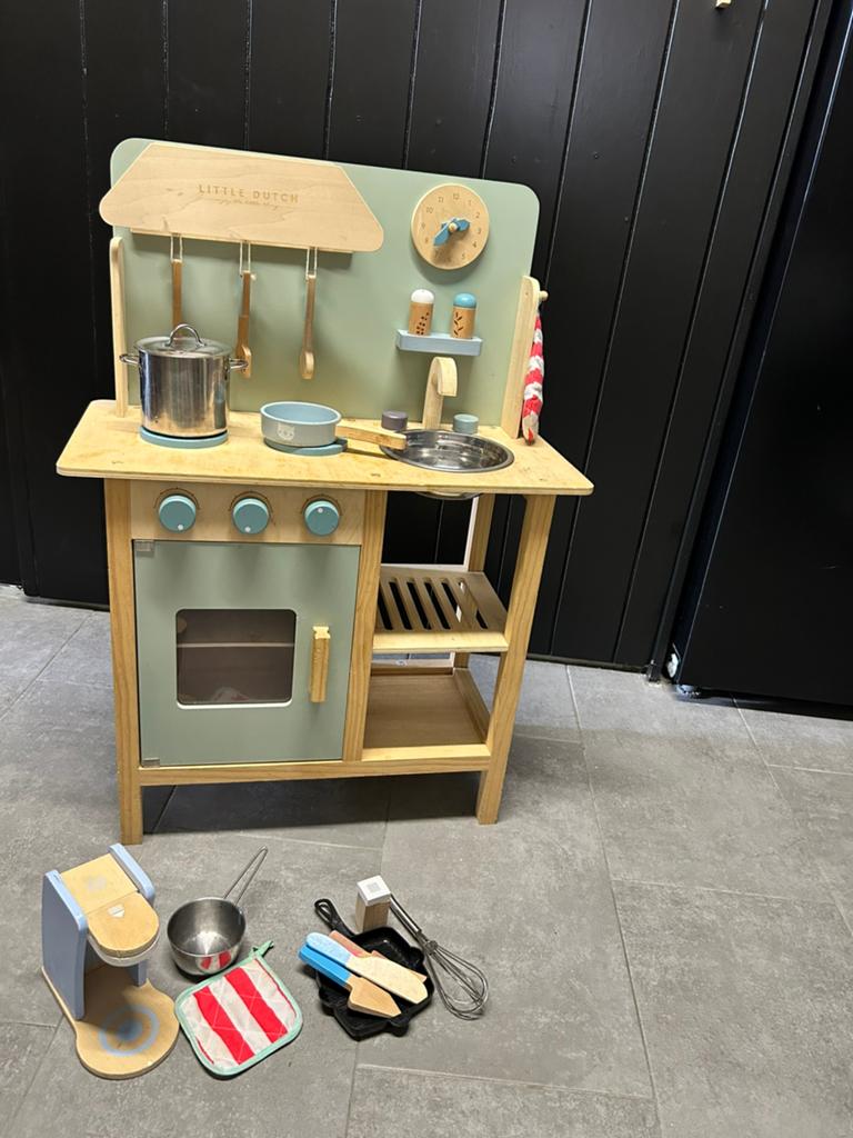 Little Dutch Houten Speelkeuken met Accessoires, Kinderen en Baby's, Speelgoed | Speelkeukens, Ophalen, Zo goed als nieuw, Hout