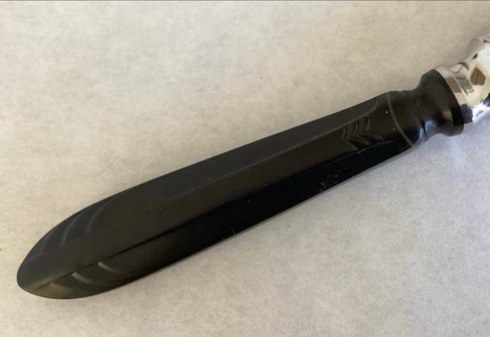 Vintage Gero Zilmeta messenslijper model 581 Ebba visgraat, Ophalen of Verzenden