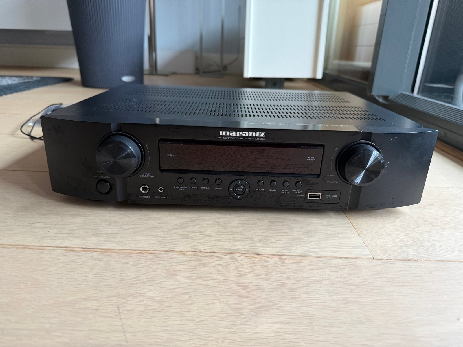 Marantz NR1602 Slimline AV Receiver – AirPlay – compleet, Marantz, Ophalen of Verzenden, Zo goed als nieuw, Minder dan 60 watt