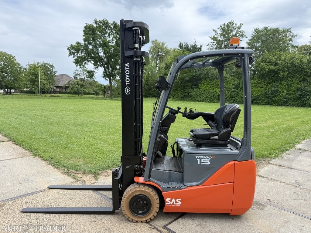 Toyota 1500KG BJ2018 3500uur triplo 5M Sideshift 92% accu, Info@vanbeurdenheftrucks.nl, Heftruck, Ophalen of Verzenden, Toyota