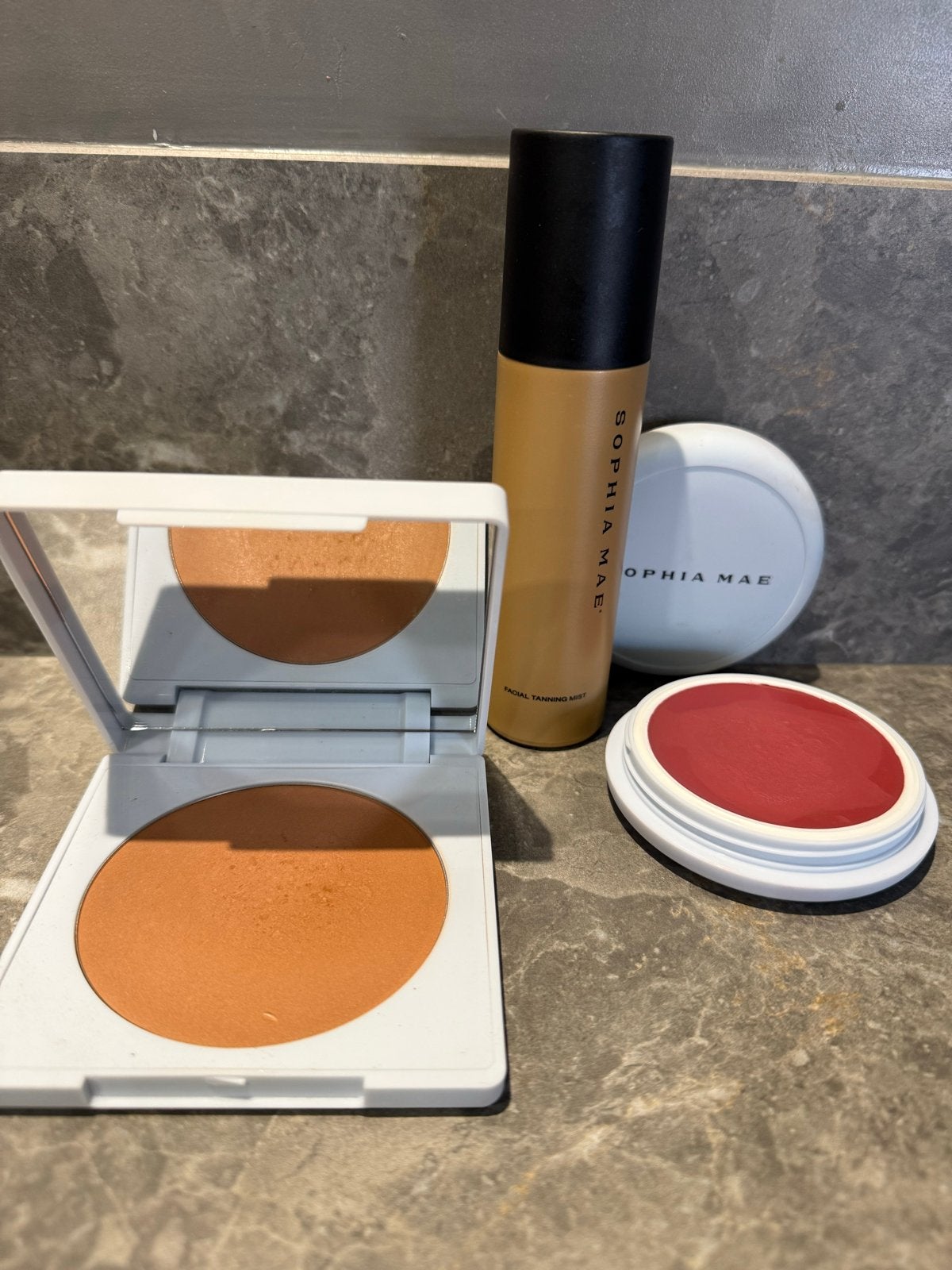 Sophia Mae Make-up Set: Bronzer, Facial Tanning Mist, Blush, Sieraden, Tassen en Uiterlijk, Overige kleuren, Gehele gezicht, Ophalen of Verzenden
