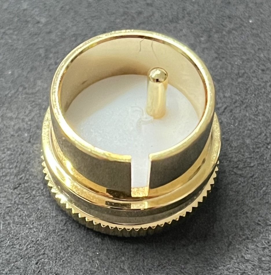 XLR CAP Male gold plated (2 beschikbaar), Ophalen of Verzenden, Zo goed als nieuw