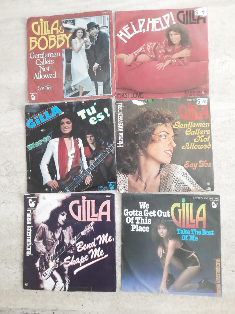 11x vinyl singels van Gilla, Cd's en Dvd's, Ophalen of Verzenden, Zo goed als nieuw, Overige formaten