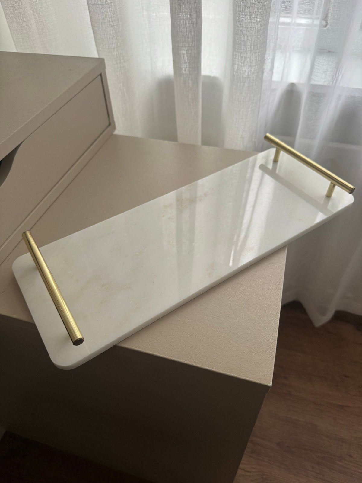 Marmeren dienblad, Huis en Inrichting, Verzenden, Nieuw, Rechthoekig, Overige materialen