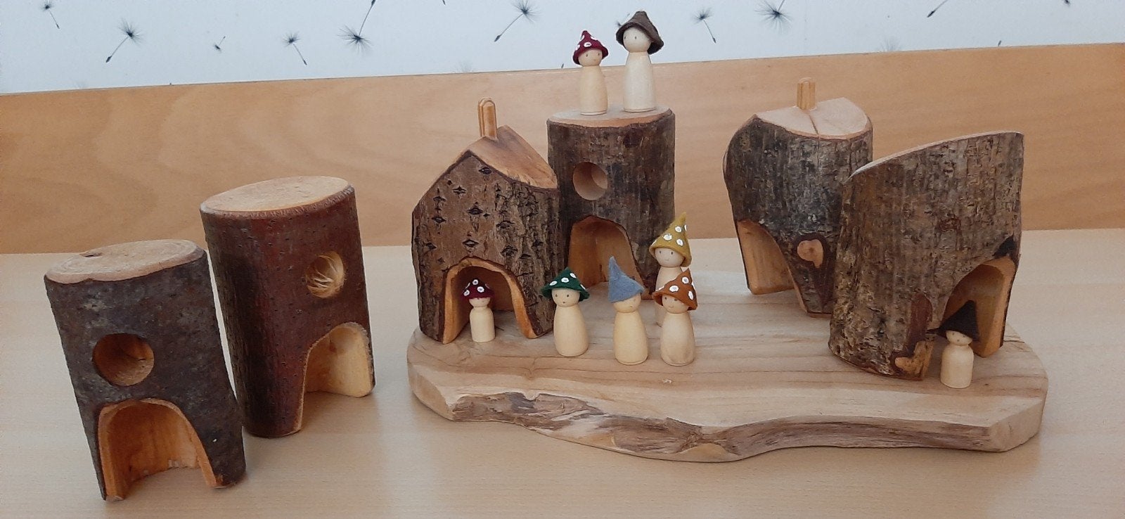 Kabouterdorpje, Kinderen en Baby's, Speelgoed | Houten speelgoed, Ophalen of Verzenden