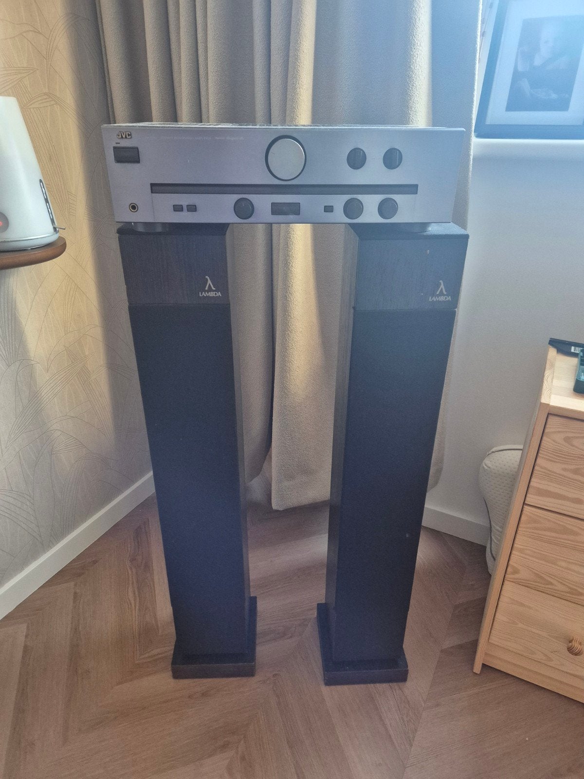 JVC AX-A341 met Lambda Ruby Horn, Ophalen, Gebruikt, Stereo speakers, JVC