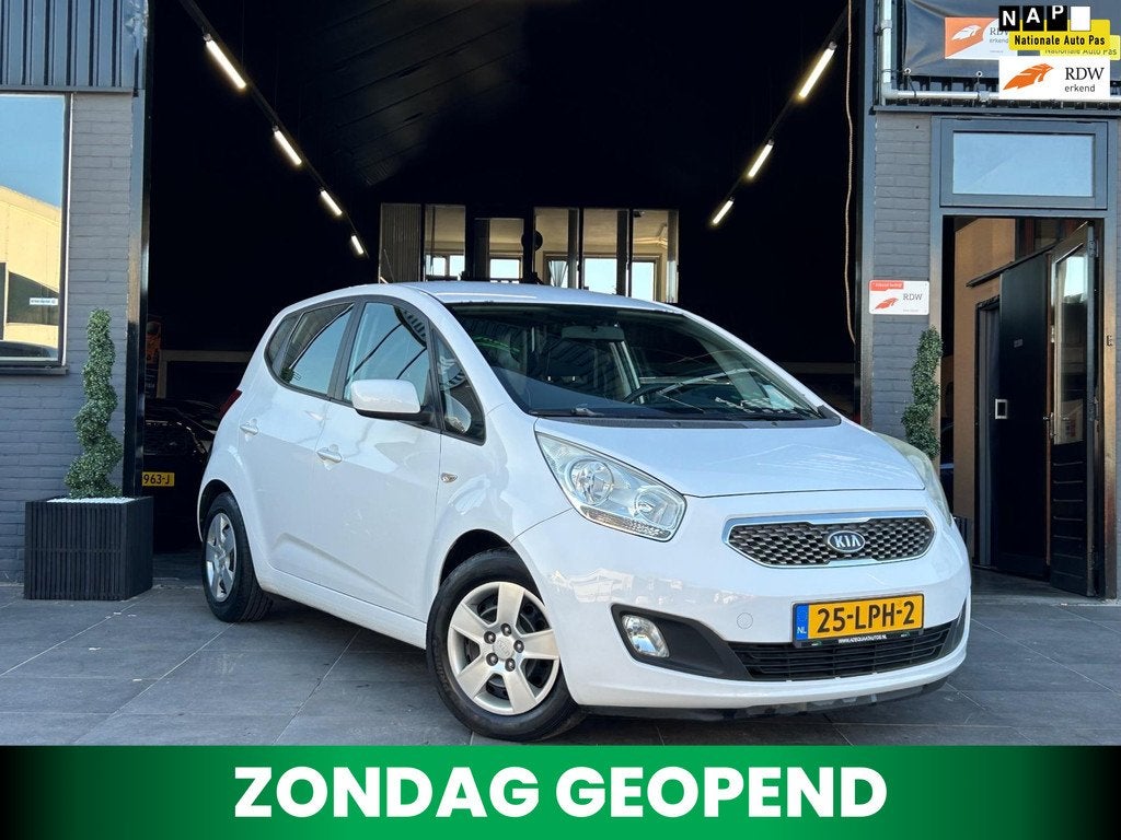Kia Venga 1.4 CVVT X-tra|Airco|Cruise|PDC|Trekhaak|NAP|APK, Auto's, Kia, Voorwielaandrijving, Euro 5, Stof, Gebruikt