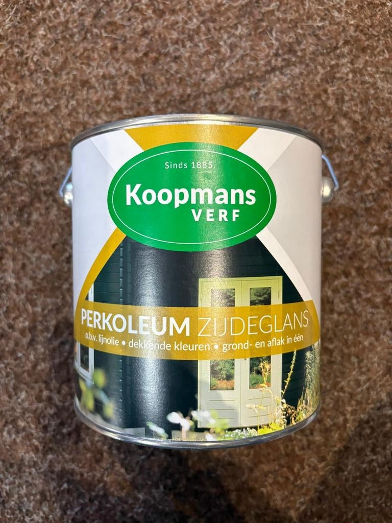 2.5 liter Koopmans Zijdeglans 47.50, Overige kleuren, Nieuw, Ophalen of Verzenden, Verf