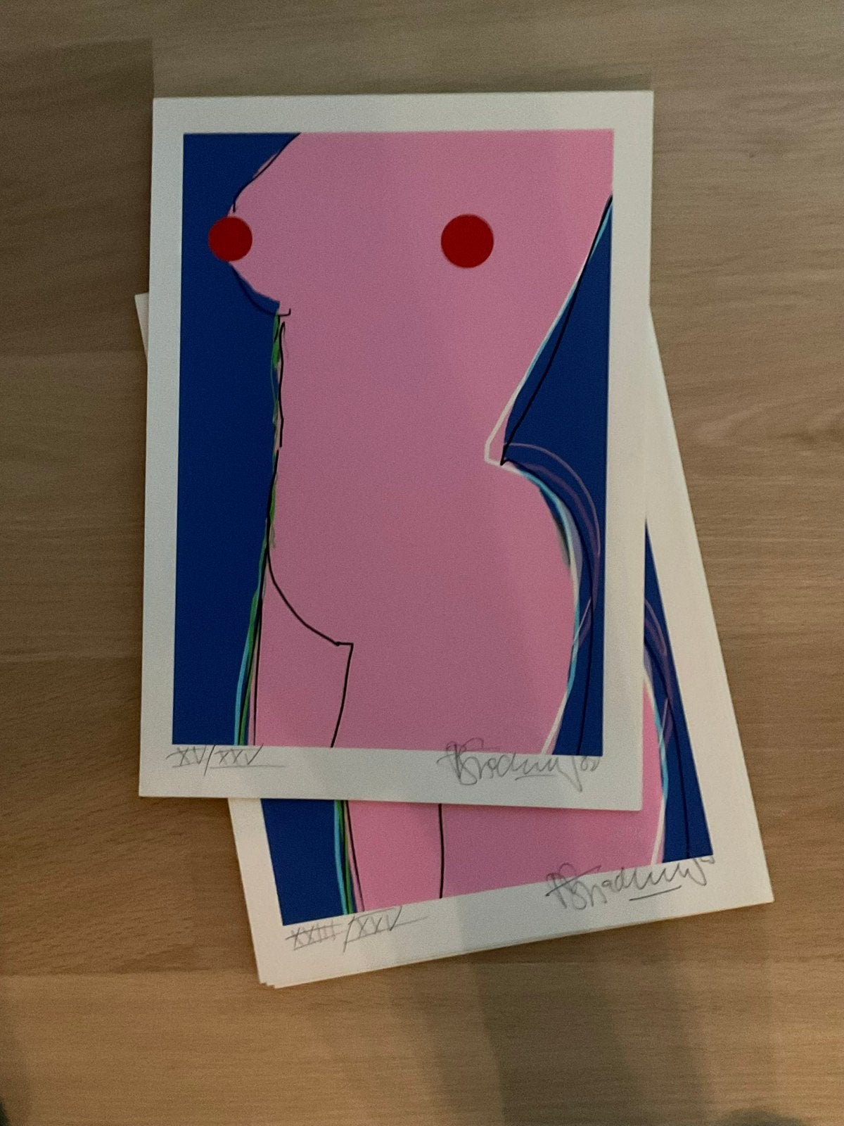 Naakt 1, Antiek en Kunst, Kunst | Litho's en Zeefdrukken, Ophalen of Verzenden, Overige techniek