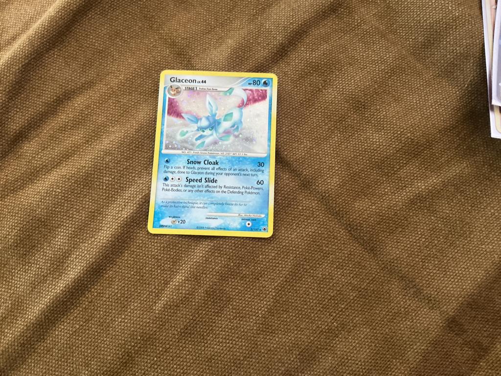 Pokémon Kaarten: Glaceon Lv.44 en Rapid Strike Urshifu V, Ophalen of Verzenden, Gebruikt, Meerdere kaarten, Foil