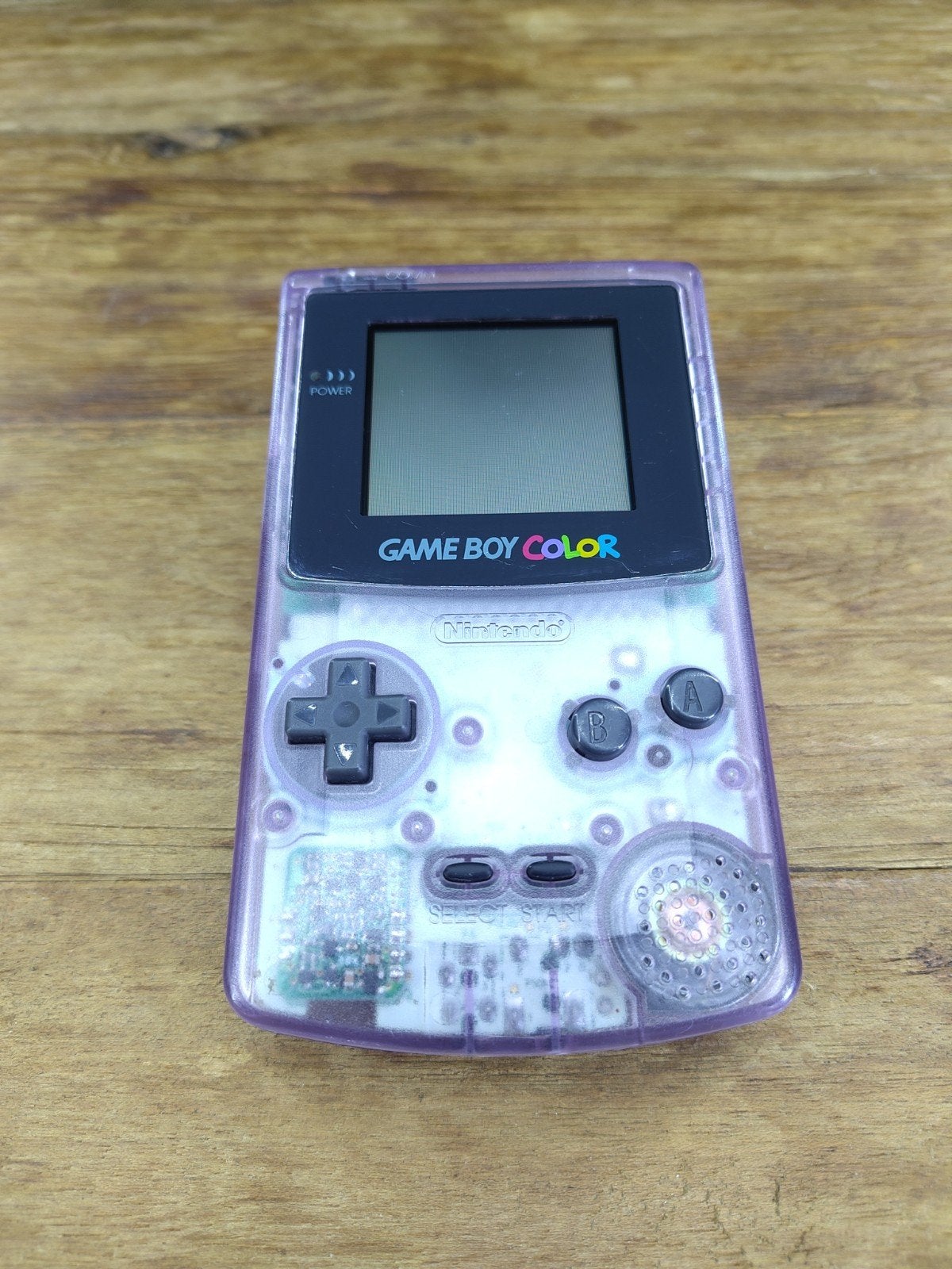 GameBoy Color Clear Purple Refurbished, Ophalen of Verzenden, Refurbished, Game Boy Color