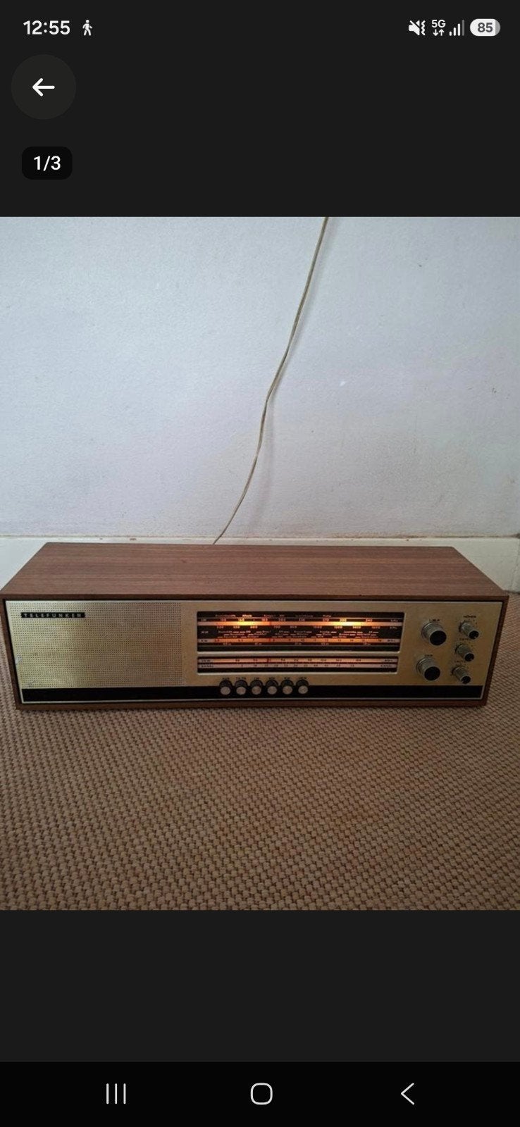 Telefunken radio, Ophalen