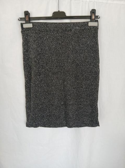 Gave rok, zwart met zilveren glitters mt S merk Object, Kleding | Dames, Rokken, ., Zwart, Ophalen of Verzenden, Zo goed als nieuw