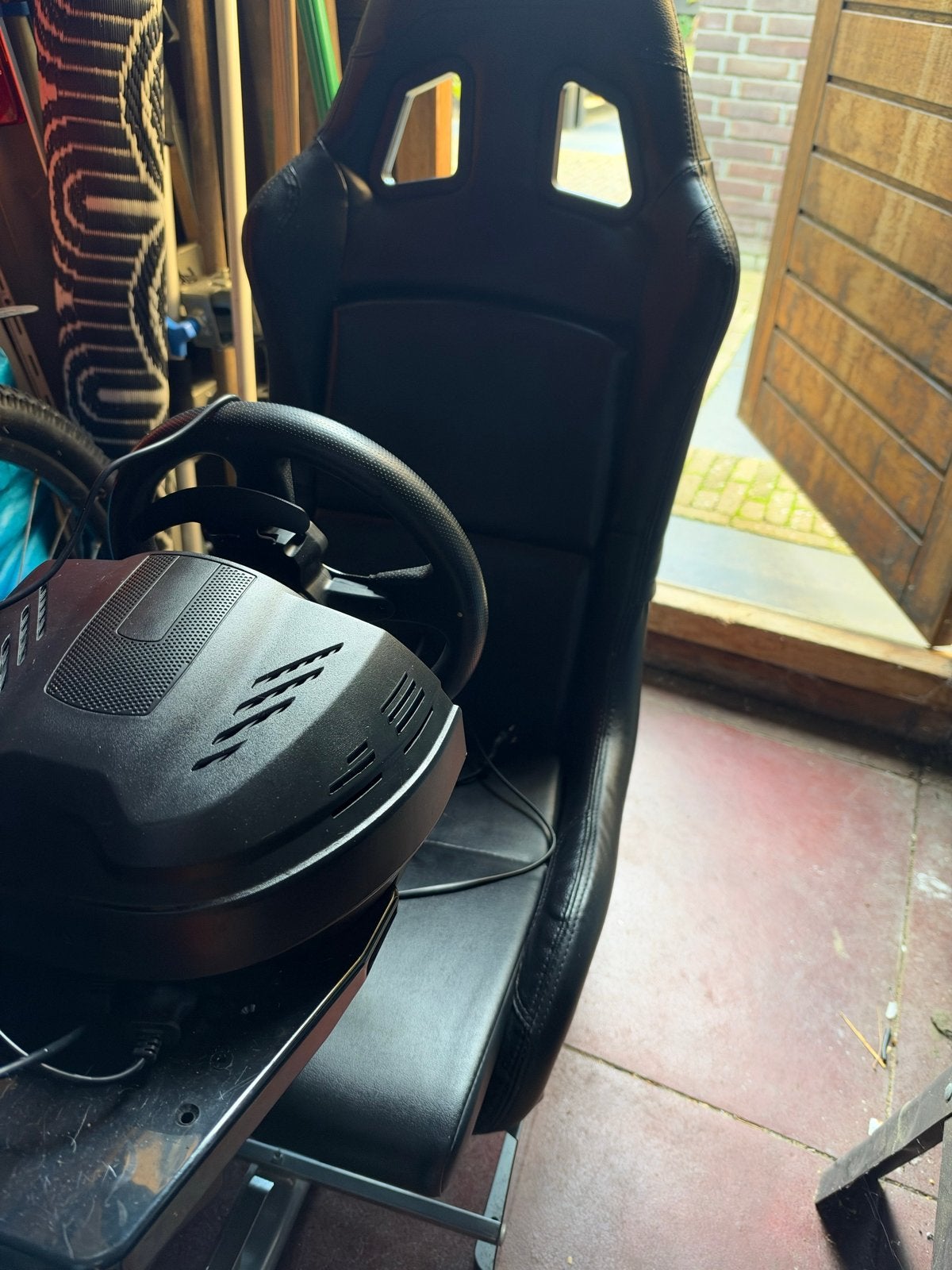 Playseat Evolution + Thrustmaster T300 RS + Pedalen, Ophalen of Verzenden, Zo goed als nieuw