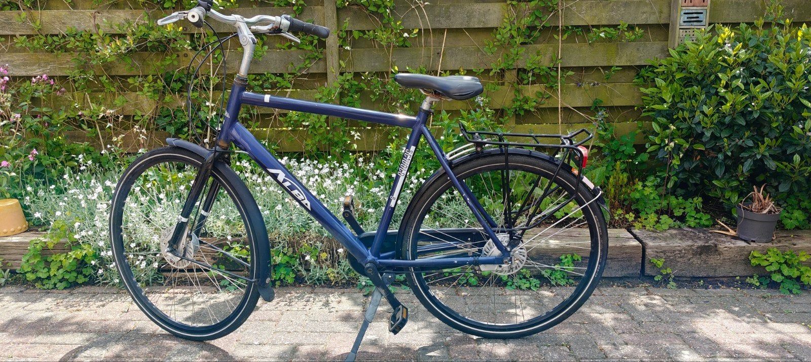 Alba herenfiets met 8 versnellingen, Fietsen en Brommers, Gebruikt, Velgrem, Versnellingen, Ophalen
