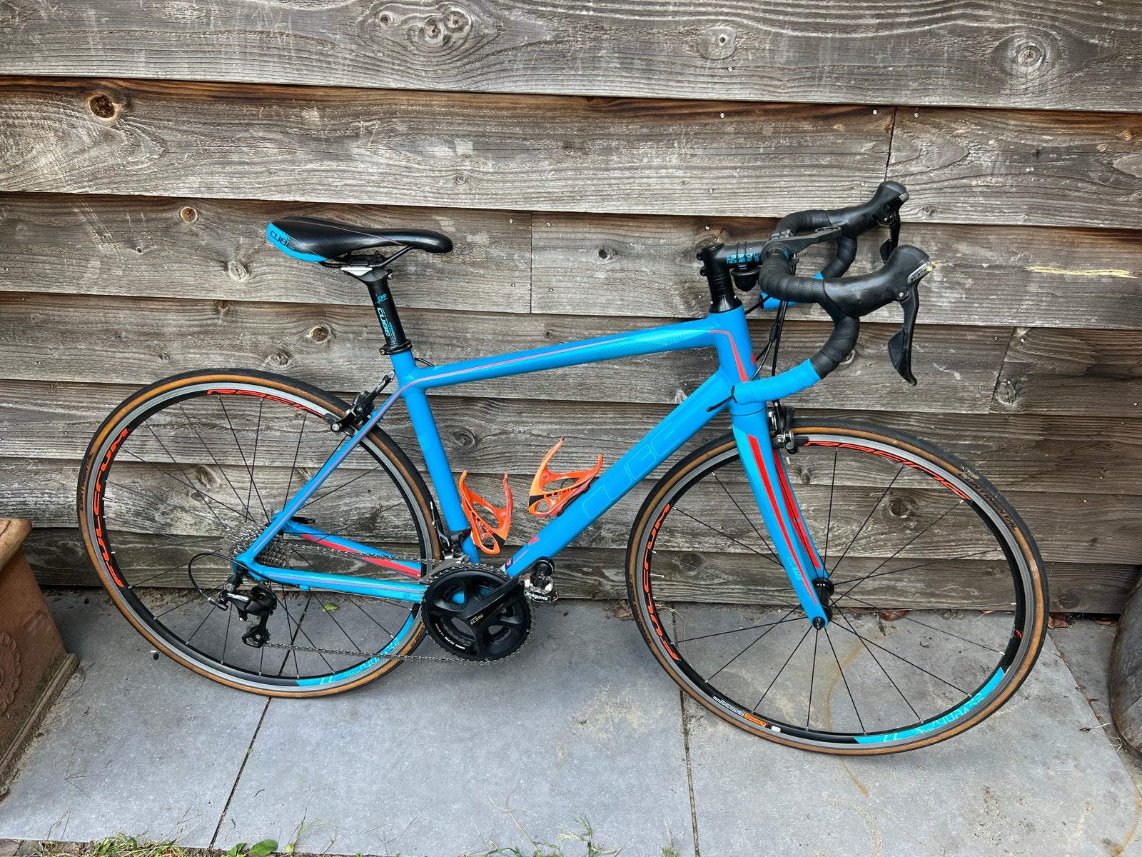 Cube racefiets met aluminium frame - Shimano 105, 28 inch, Gebruikt, Velgrem, 49 tot 53 cm