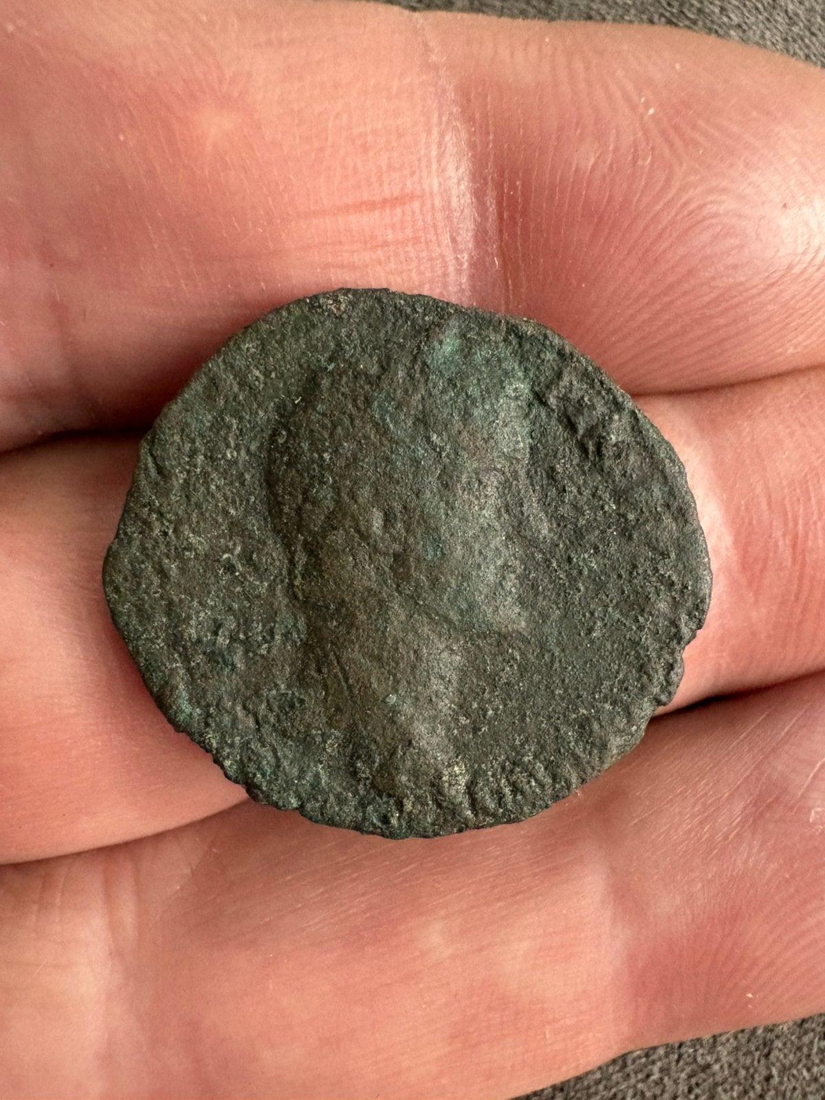 As Antonius Pius, RIC827a, Romeinse munt, bodemvondst, Ophalen of Verzenden, Overige landen