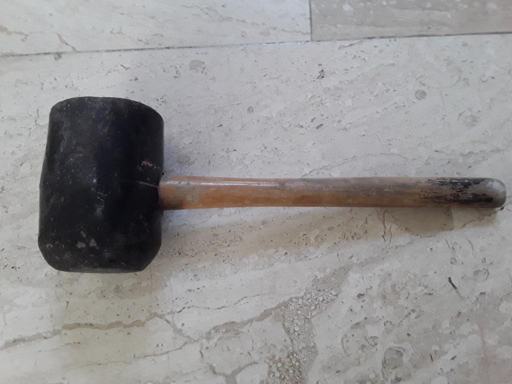 Hard rubberen hamer € 5, Ophalen of Verzenden, Gebruikt